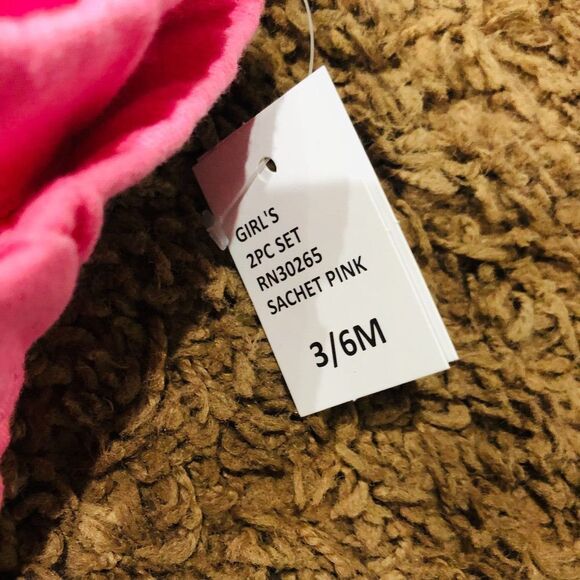 Koala Baby Girls 3-6 Months Superfly Outfit White Pink 2‎ Piece Pants Set NWT - Picture 3 of 7